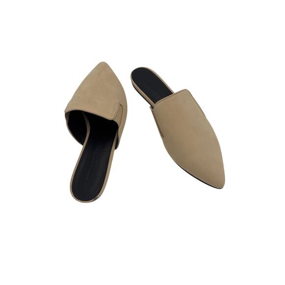 Jenni Kayne Oiled Leather Mule Brown Pointed Toe 41 NWT - Picture 3 of 6